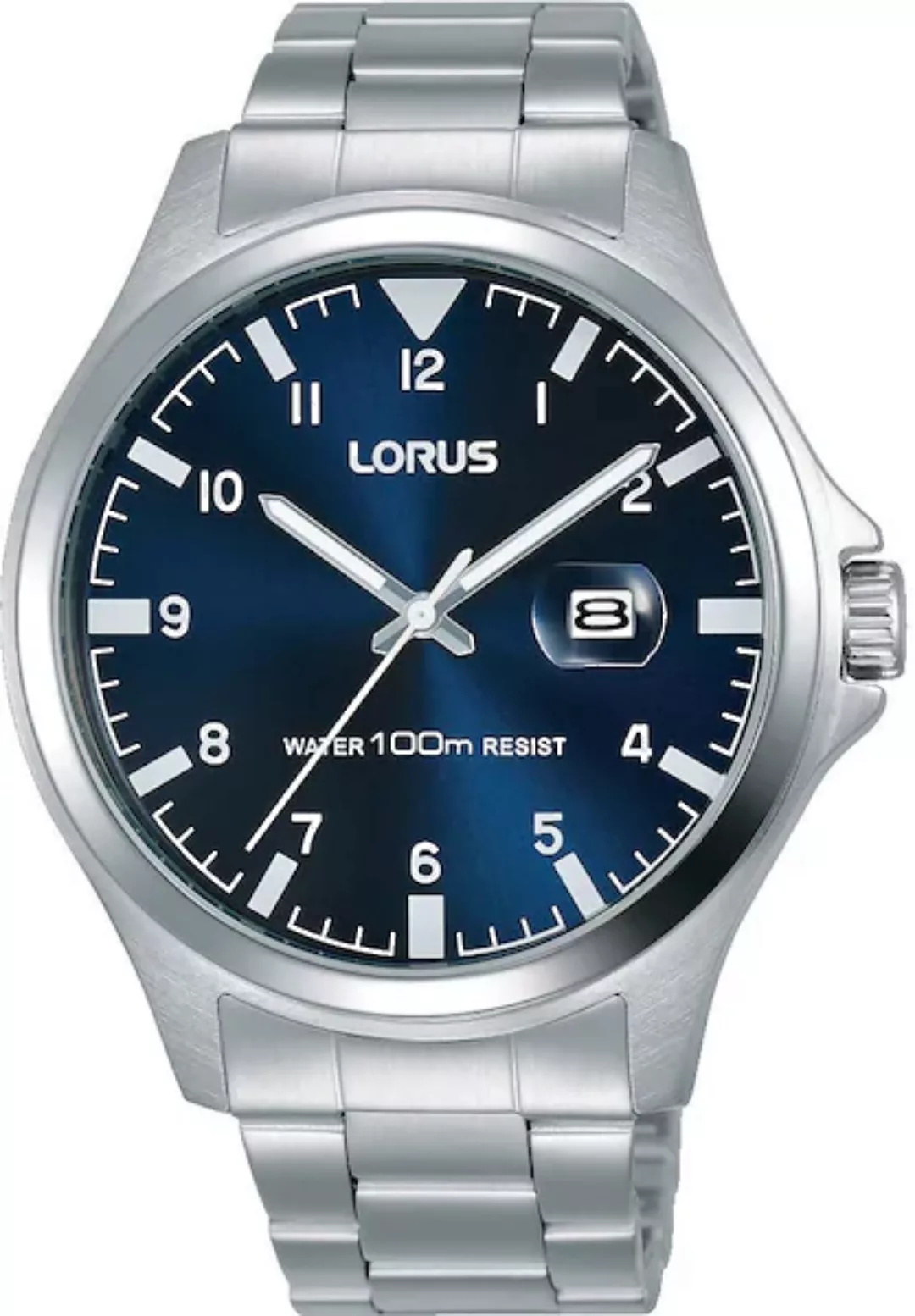 LORUS Quarzuhr »RH963KX9«, Armbanduhr, Herrenuhr, Datum, Edelstahlarmband, günstig online kaufen