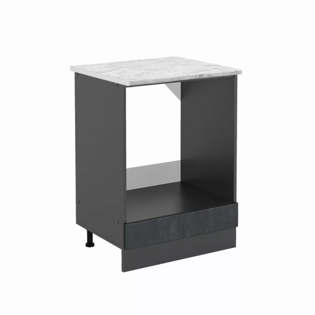 Vicco Herdumbauschrank R-Line, Schwarz Beton/Anthrazit, 60 günstig online kaufen