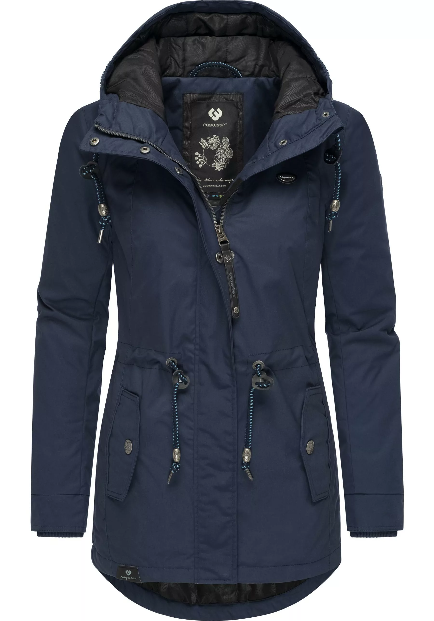Ragwear Winterjacke "Monadis Black Label", mit Kapuze, stylischer Winterpar günstig online kaufen