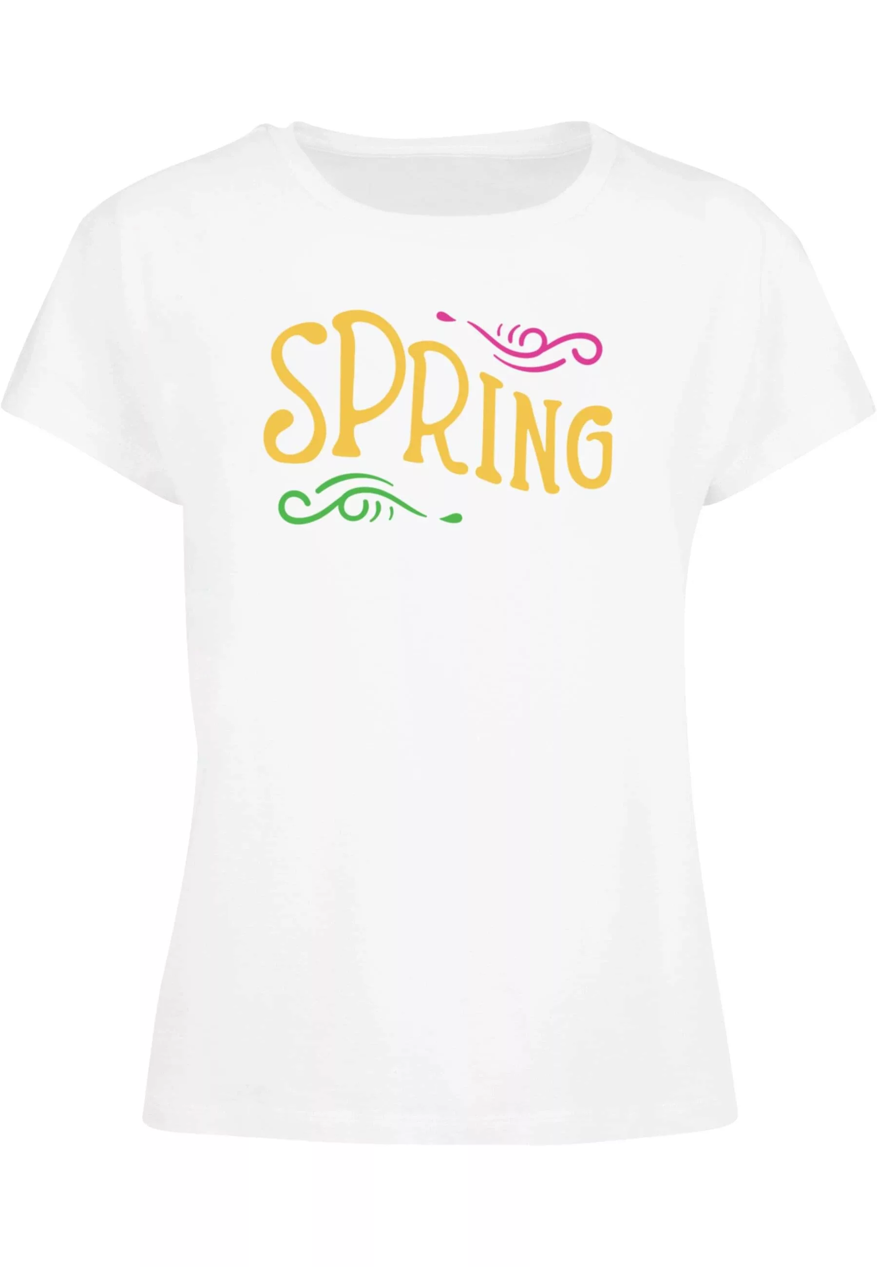 Merchcode T-Shirt "Merchcode Damen Ladies Pretty Spring text - Box Tee" günstig online kaufen