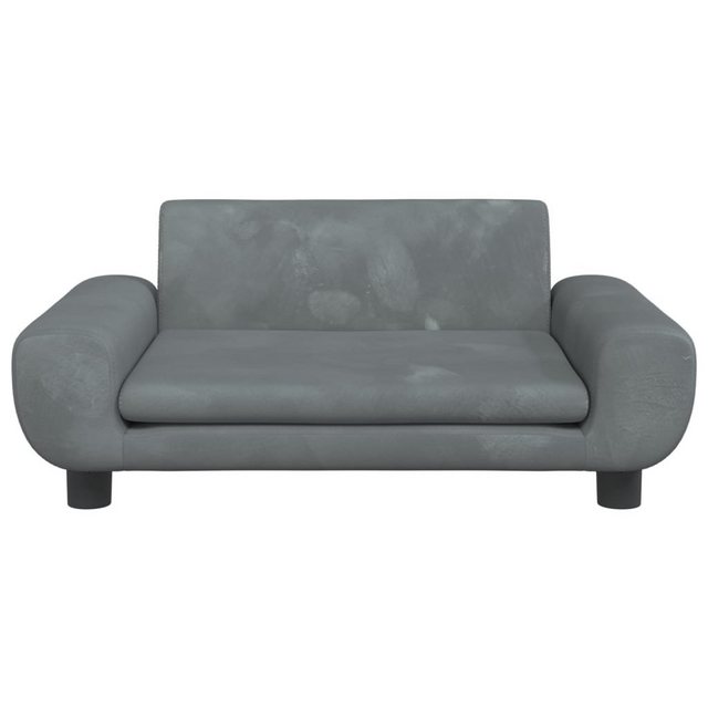 vidaXL Kindersofa Kindersofa Dunkelgrau 70x45x33 cm Samt Kindercouch Kinder günstig online kaufen