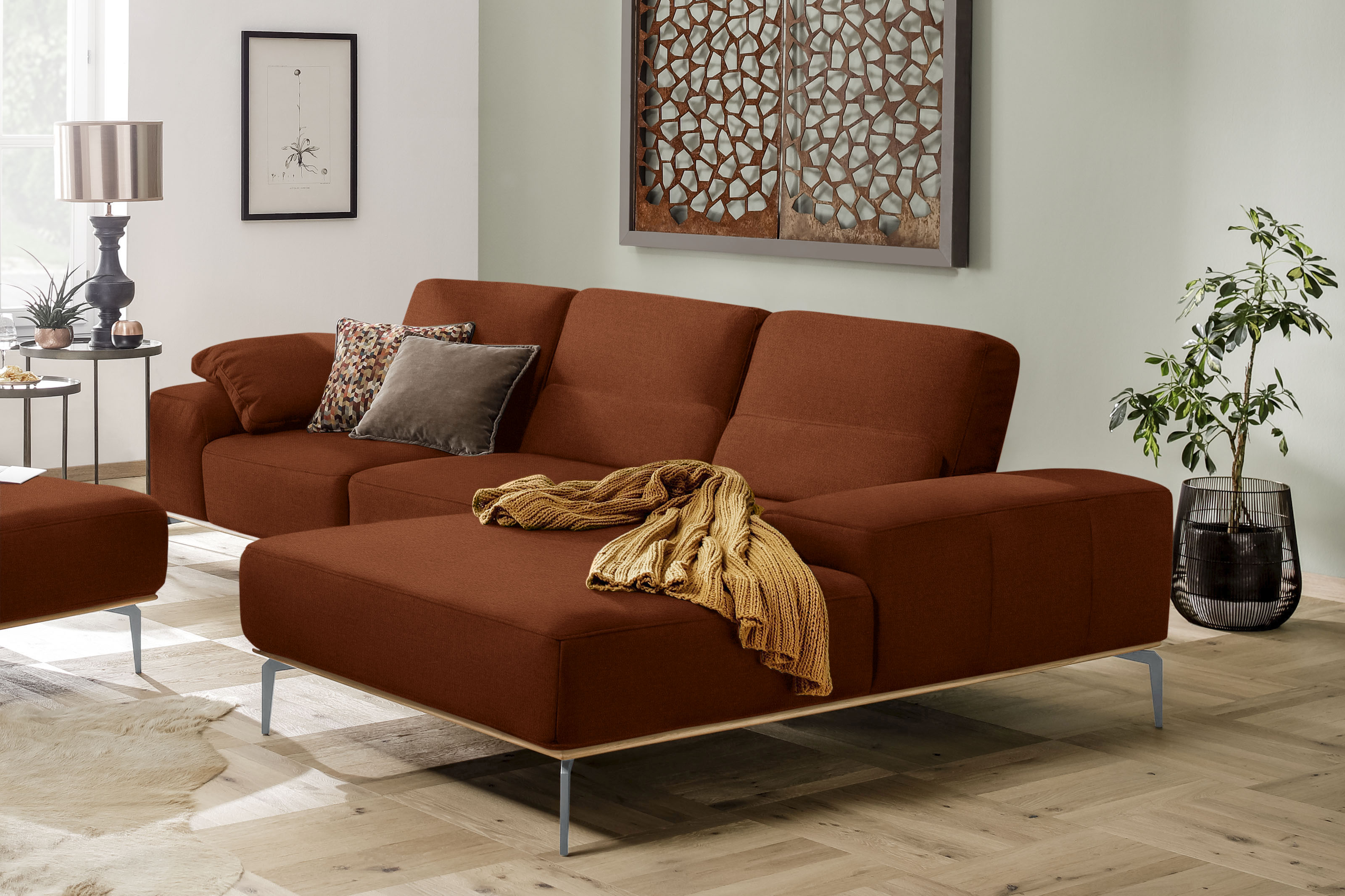 W.SCHILLIG Ecksofa "run, Designsofa mit tollem Sitzkomfort, bequem, L-Form" günstig online kaufen