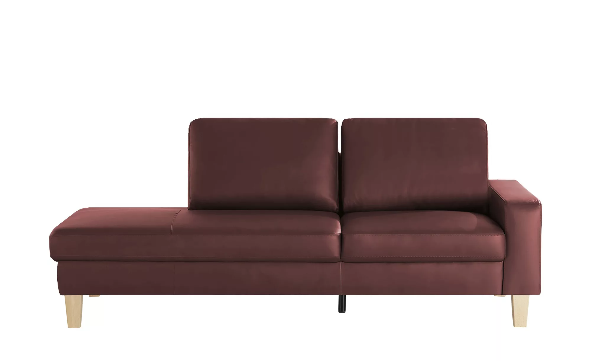 Recamiere  Bena - rot - 213 cm - 86 cm - 97 cm - Polstermöbel > Sofas > Ein günstig online kaufen