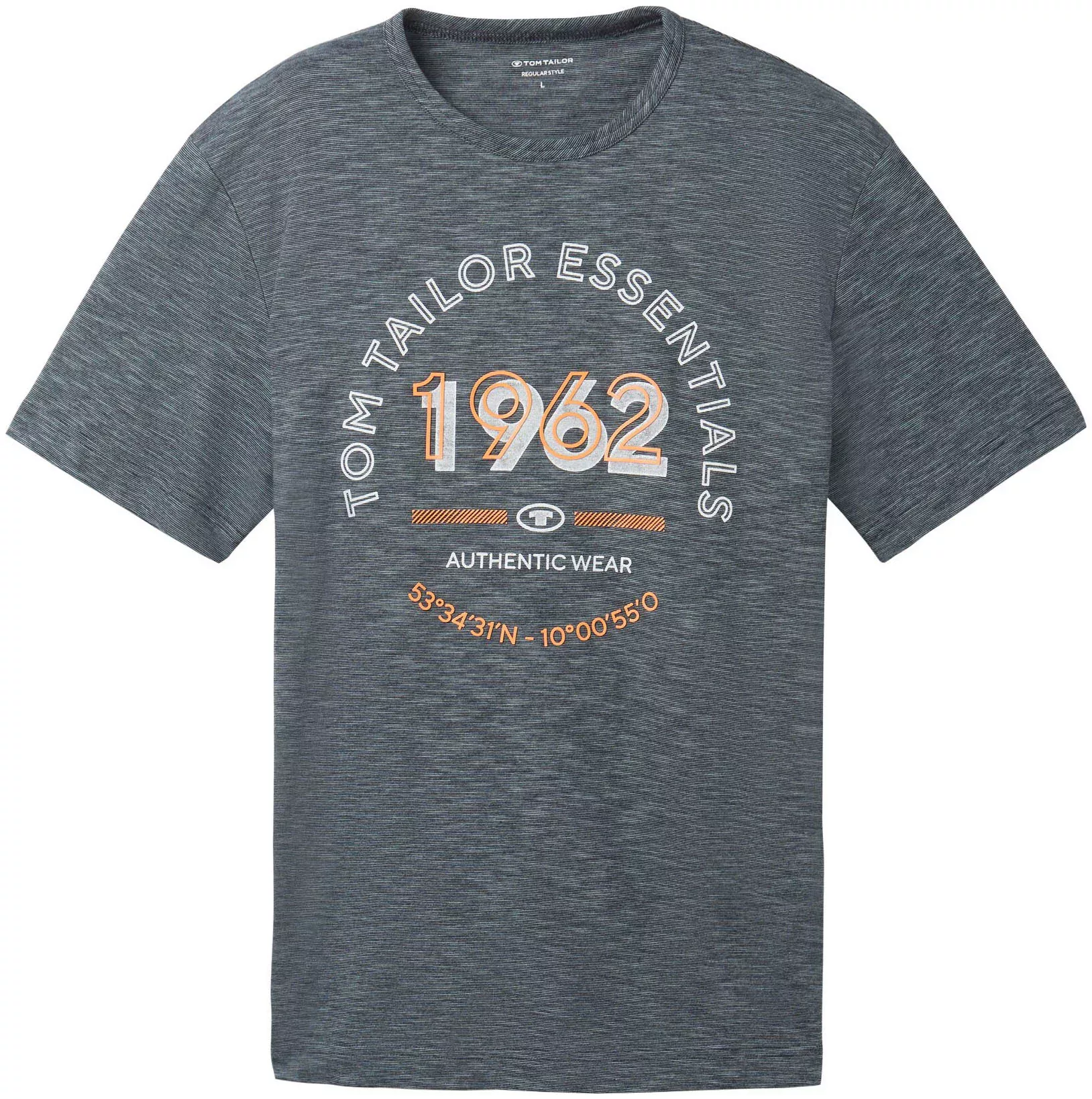 Tom Tailor Herren T-Shirt PRINTED LOGO - Regular Fit günstig online kaufen