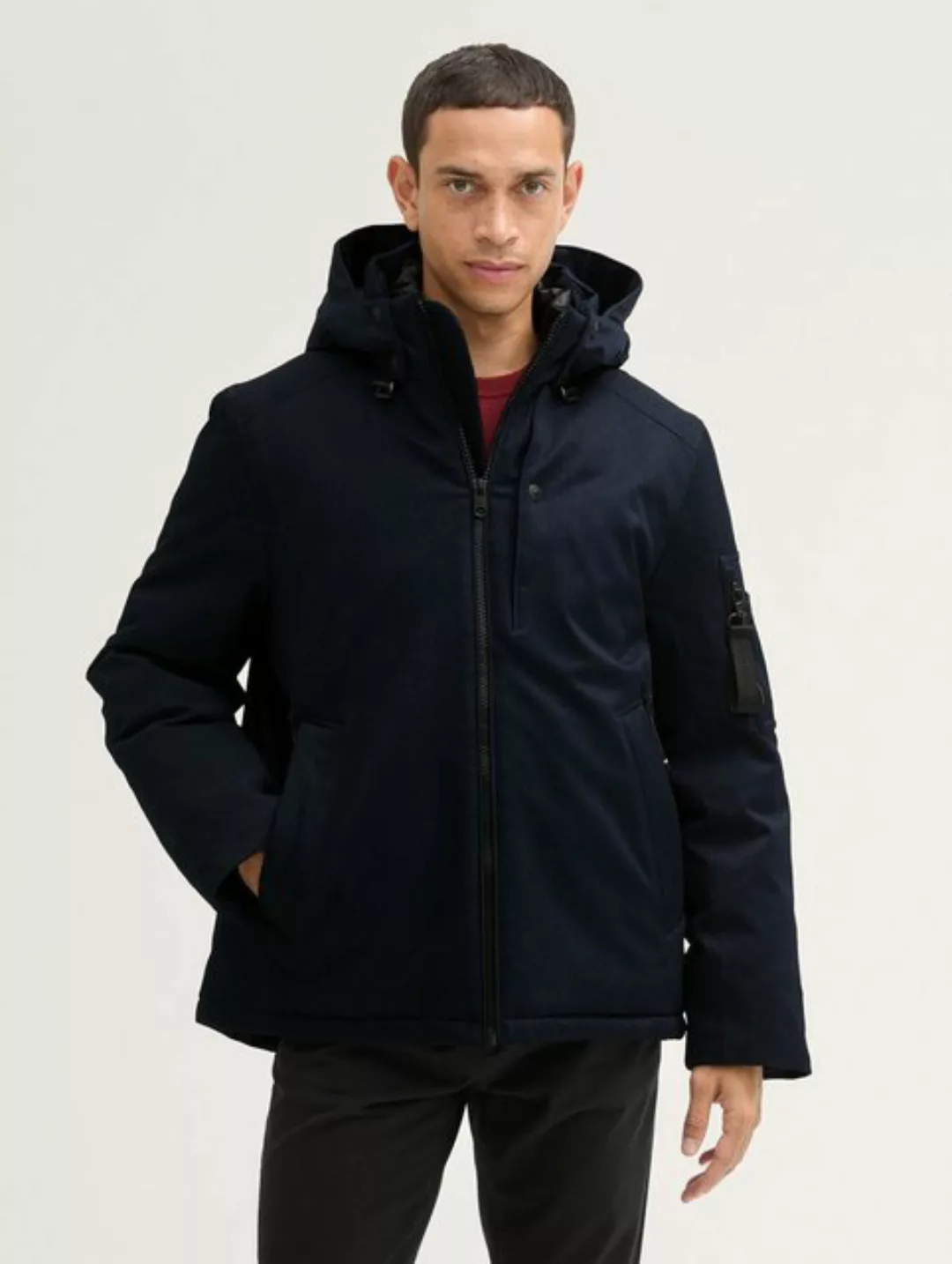 TOM TAILOR Outdoorjacke Jacke mit abnehmbarer Kapuze günstig online kaufen