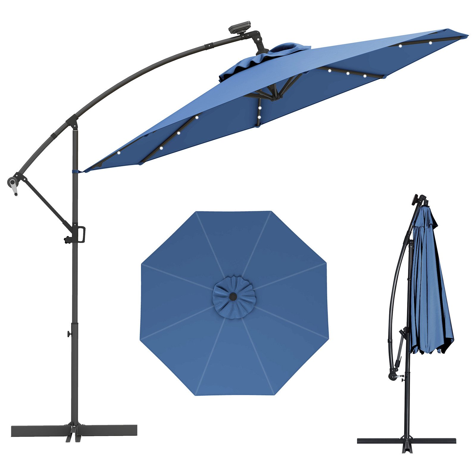 COSTWAY Sonnenschirm, LxB: 300,00x300,00 cm, mit günstig online kaufen
