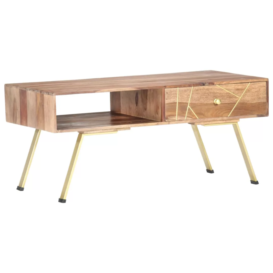 Couchtisch 95x50x42 Cm Massivholz Palisander günstig online kaufen