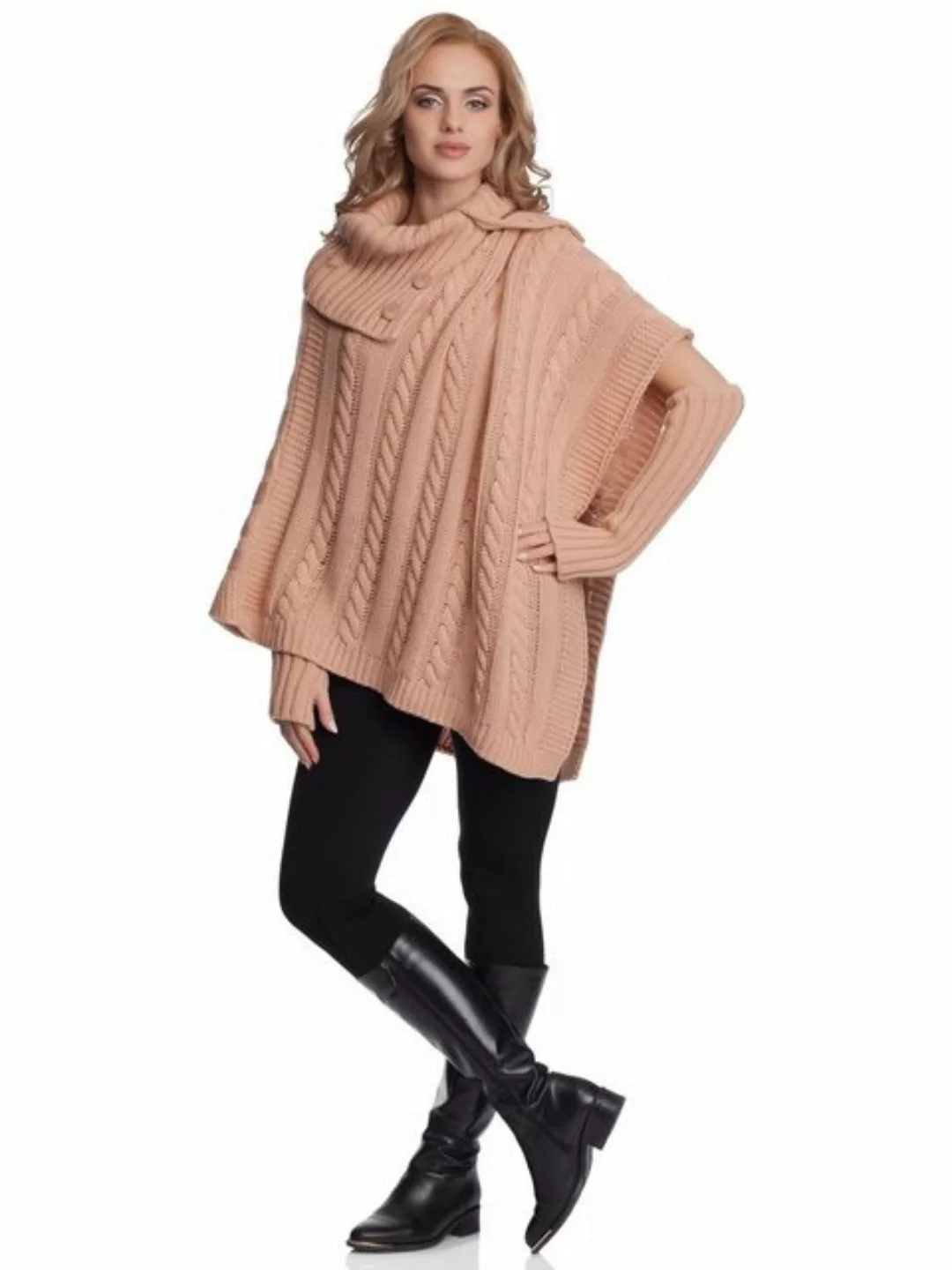 Merry Style Strickponcho Damen Poncho N4293 günstig online kaufen