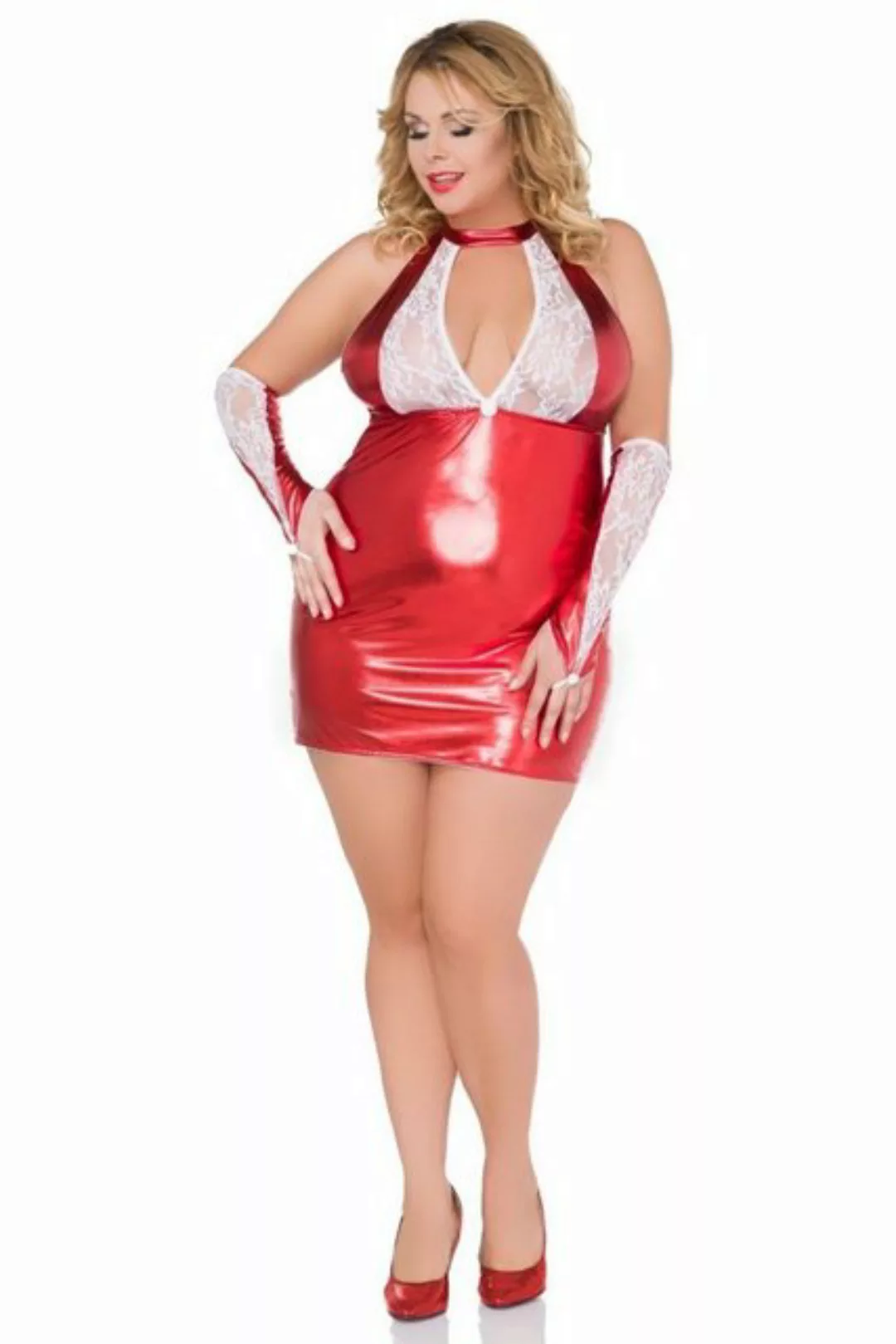 Andalea Minikleid Minikleid in rot/weiß - 38/40 günstig online kaufen