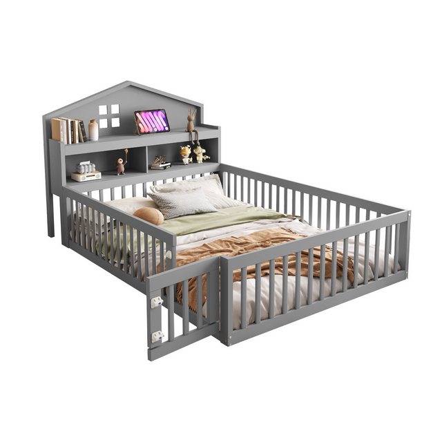 OKWISH Kinderbett Jugendbett, Funktionsbett,Doppelbett (Kinderbett, mit Hau günstig online kaufen