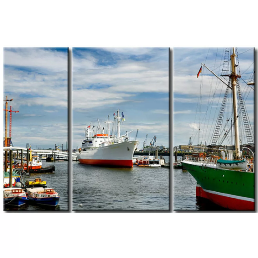 Leinwandbild Hamburger Hafen XXL günstig online kaufen