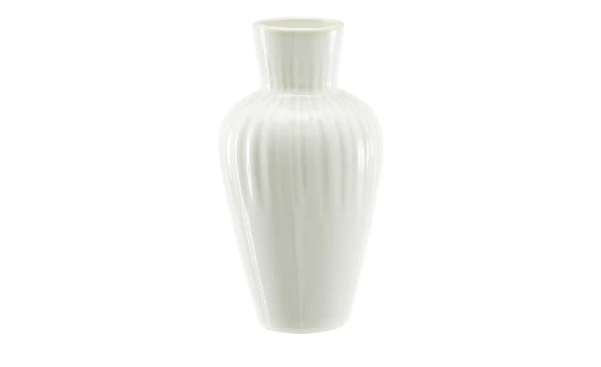 HOME STORY Vase ¦ weiß ¦ Porzellan ¦ Maße (cm): H: 13  Ø: 7 Accessoires > V günstig online kaufen