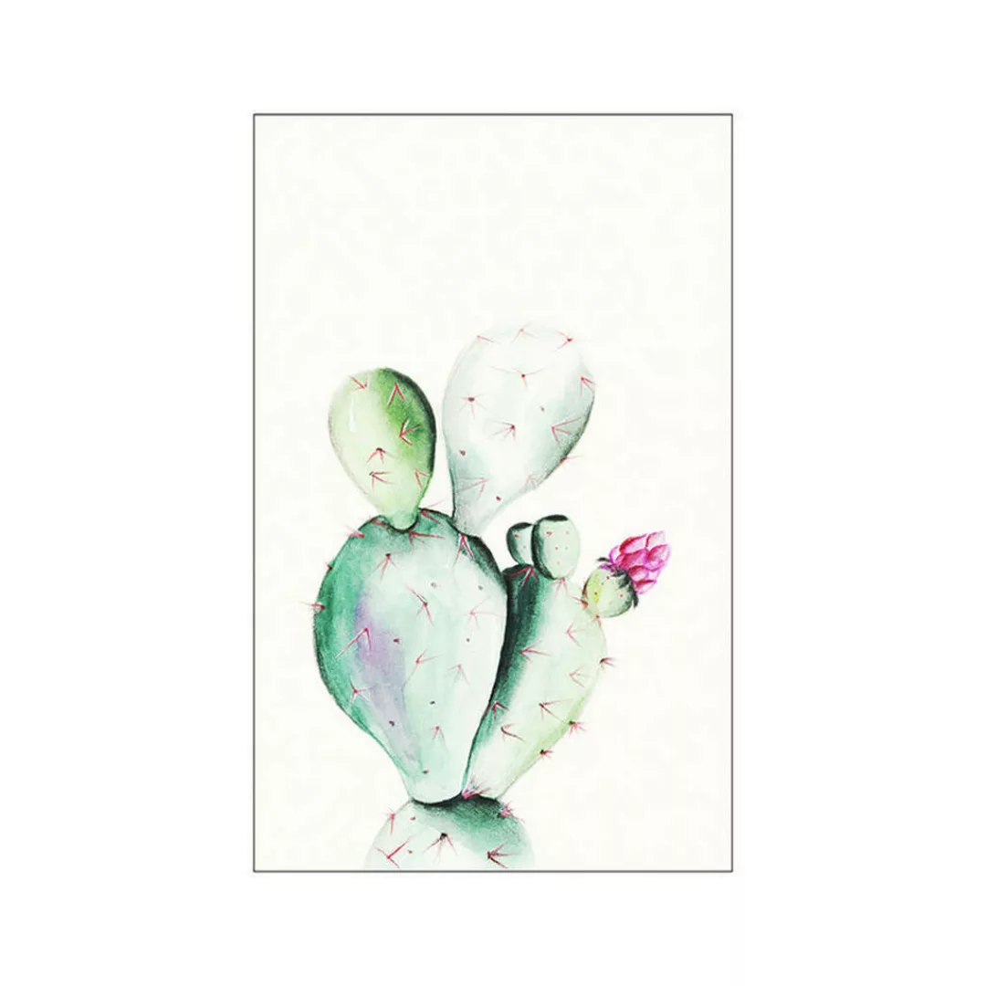 KOMAR Wandbild - Prickly Pear Watercolor - Größe: 50 x 70 cm mehrfarbig Gr. günstig online kaufen
