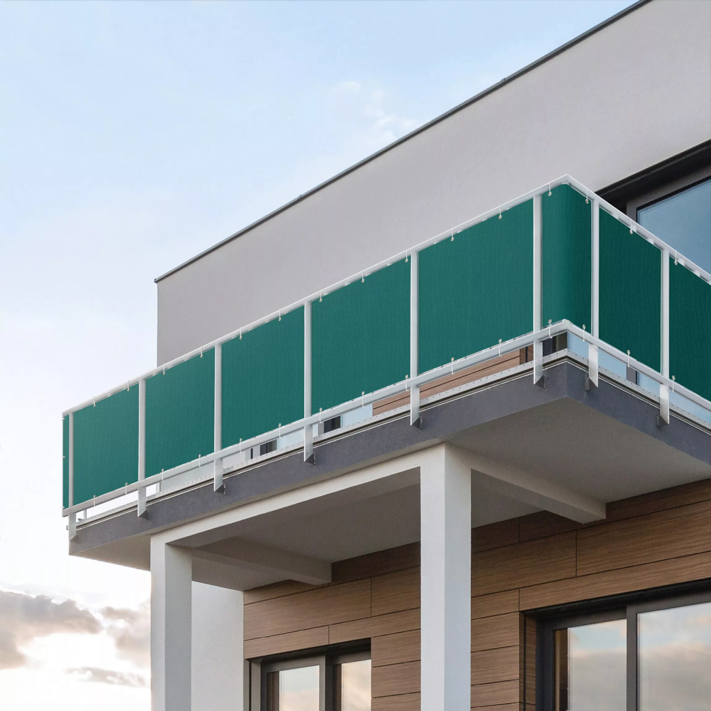 Balkon Sichtschutz Piniengrün günstig online kaufen