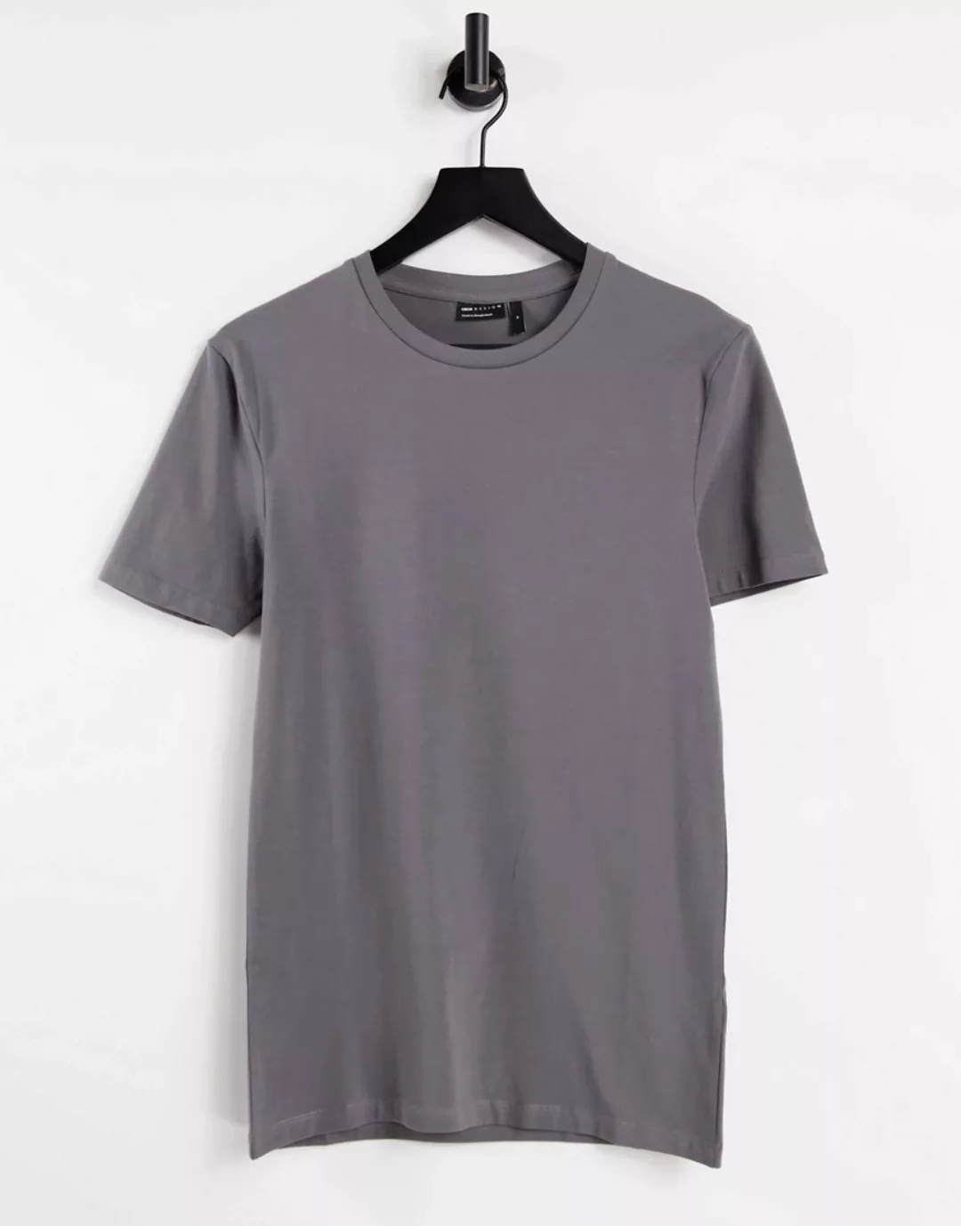 ASOS DESIGN – Muskel-T-Shirt aus Bio-Baumwolle mit Rundhalsausschnitt in ve günstig online kaufen