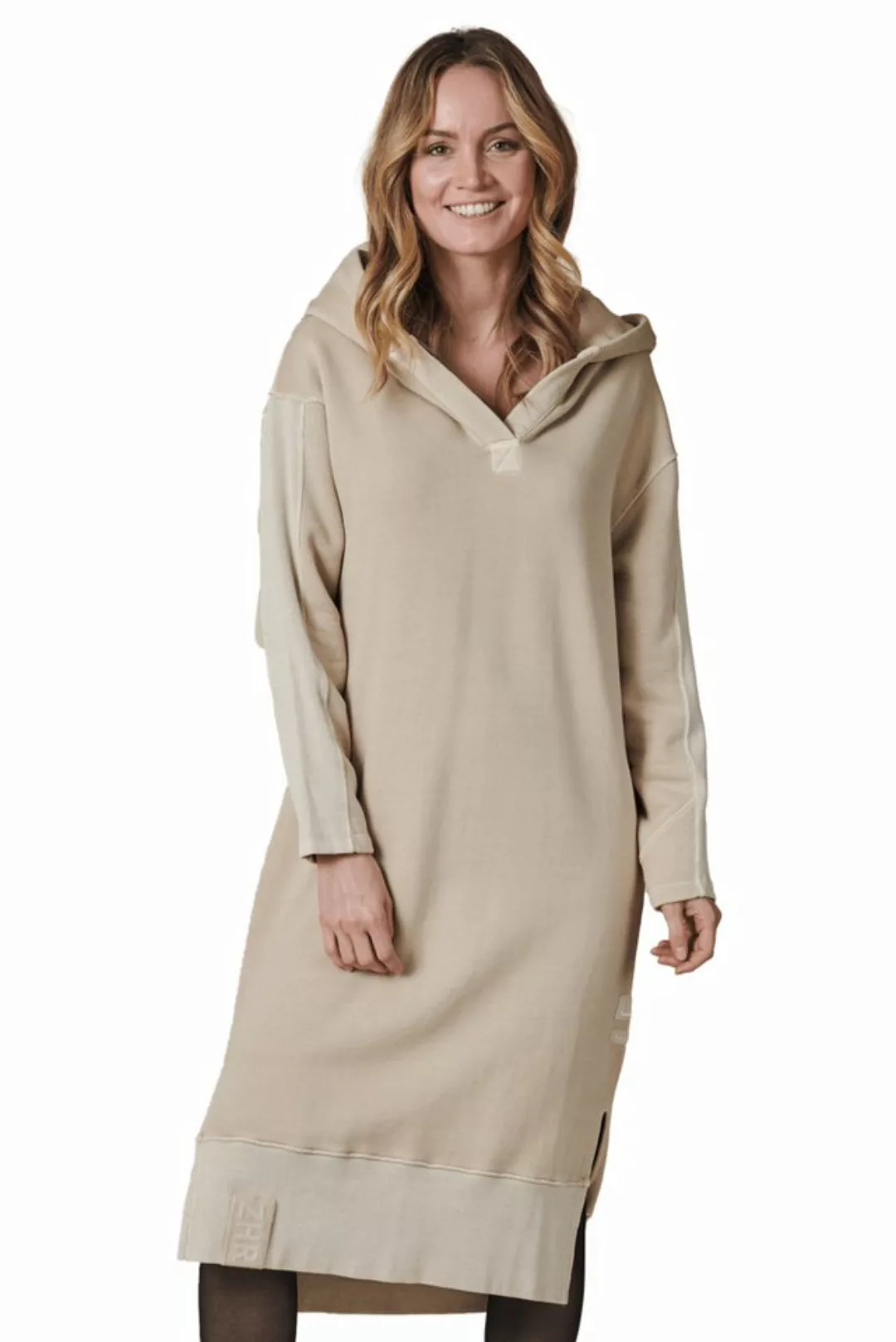 Zhrill Shirtkleid Sweatkleid ZHSIRJA Beige (0-tlg) günstig online kaufen