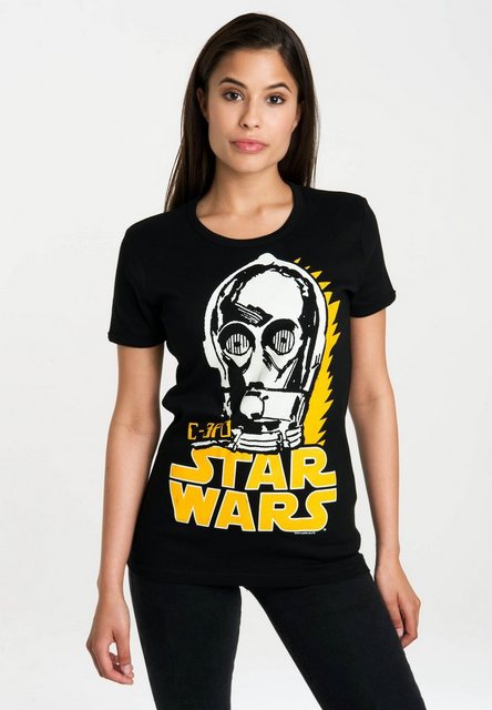 LOGOSHIRT T-Shirt "C-3PO", mit lizenziertem Originaldesign günstig online kaufen