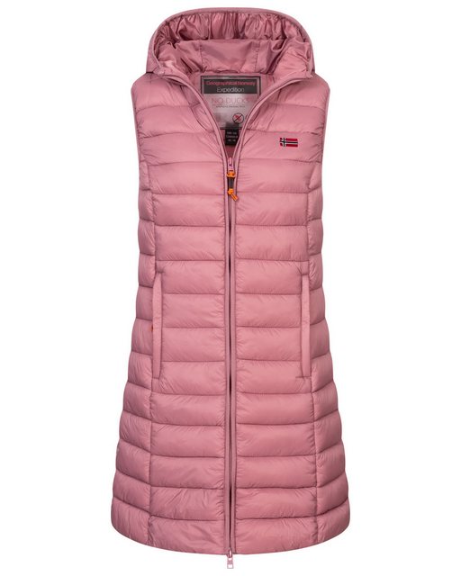 Geographical Norway Steppweste Damen Stepp weste Kapuze Übergangs Herbst Wi günstig online kaufen