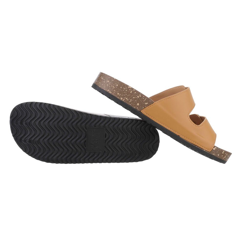 Ital-Design Damen Mules Freizeit Pantolette Flach günstig online kaufen