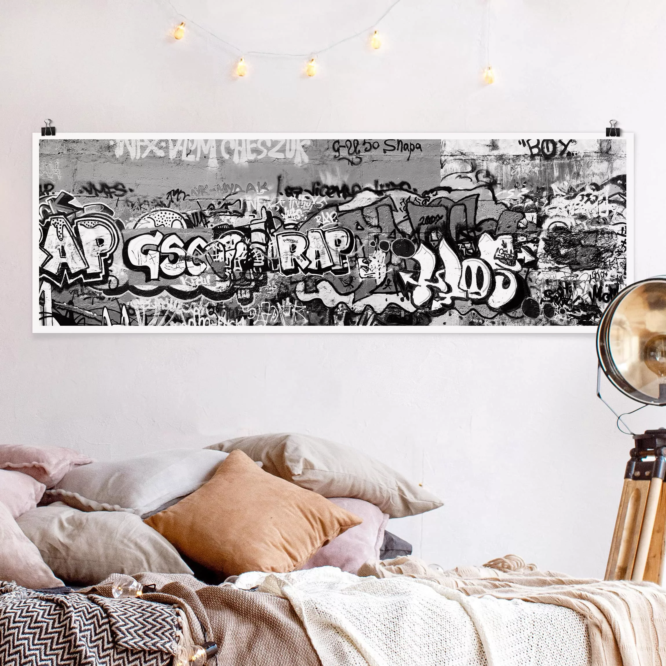 Panorama Poster Kinderzimmer Graffiti Art günstig online kaufen