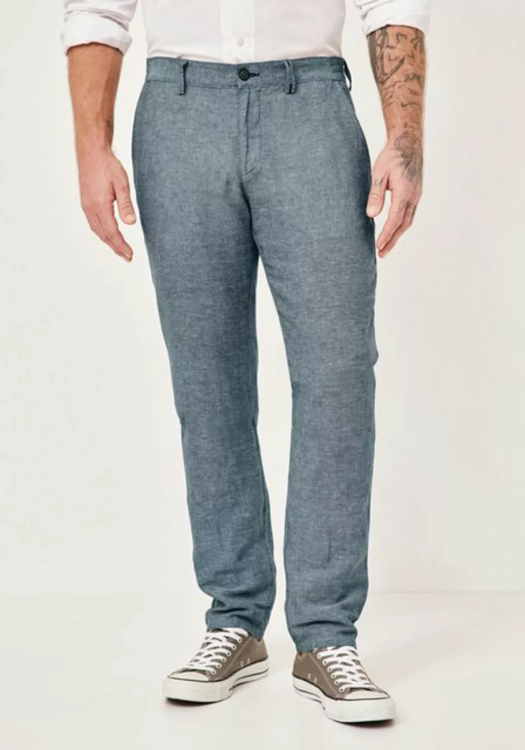 Redpoint Stoffhose HALIFAX Modern Fit Baumwoll-Leinen Chinohose günstig online kaufen