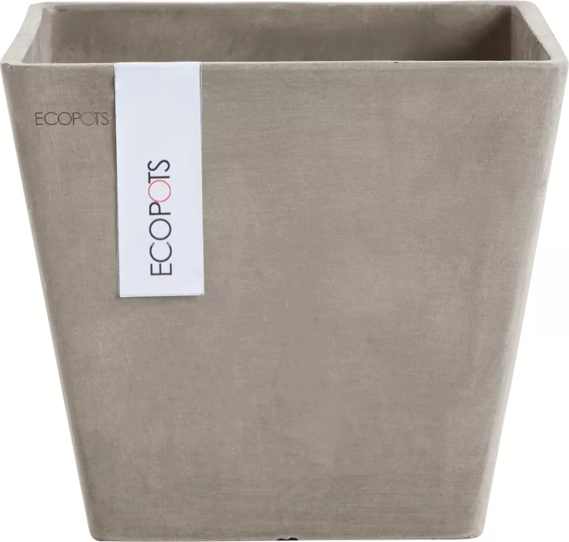 Ecopots Pflanztopf Rotterdam Braungrau 20 cm günstig online kaufen