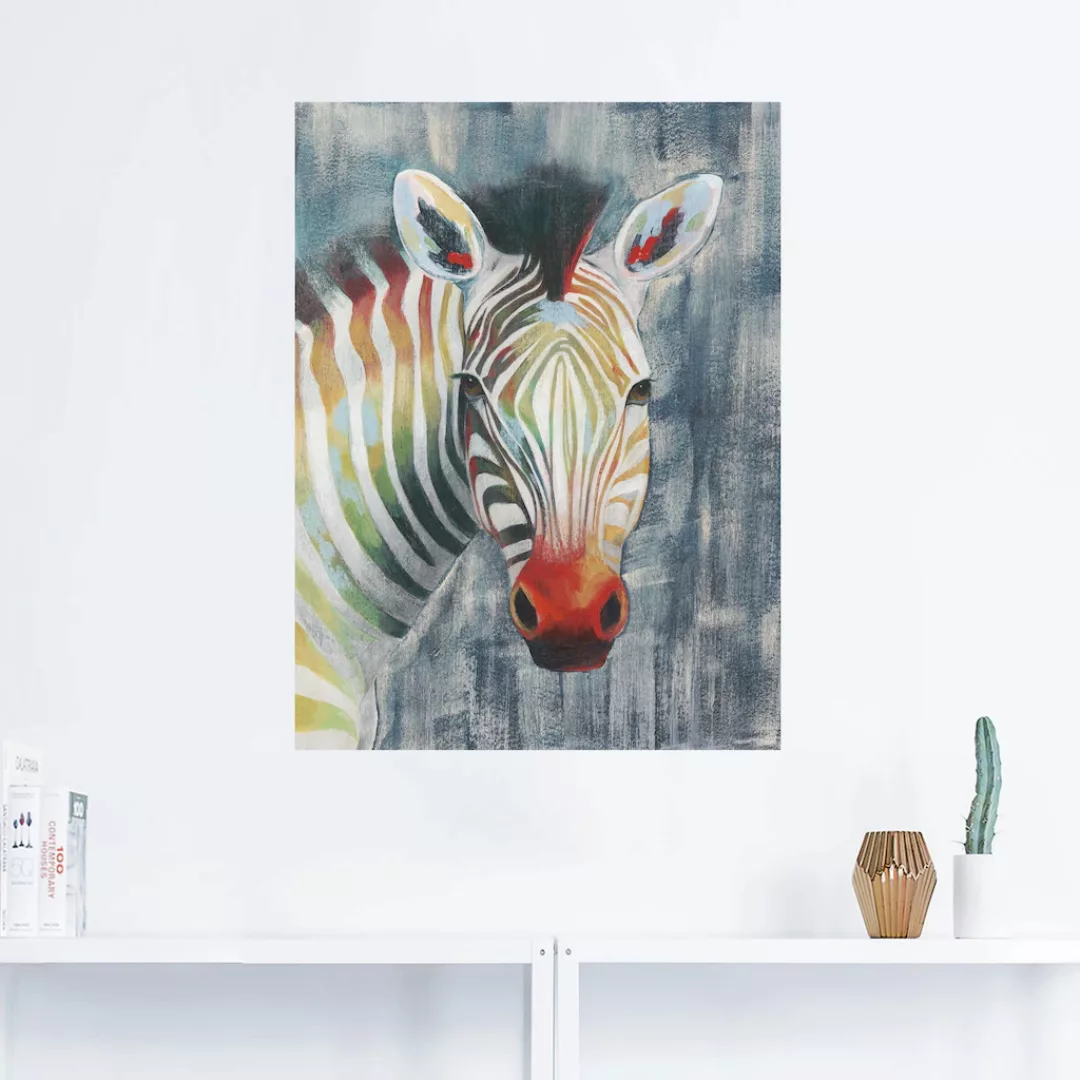 Artland Wandbild "Prisma Zebra I", Wildtiere, (1 St.), als Alubild, Outdoor günstig online kaufen