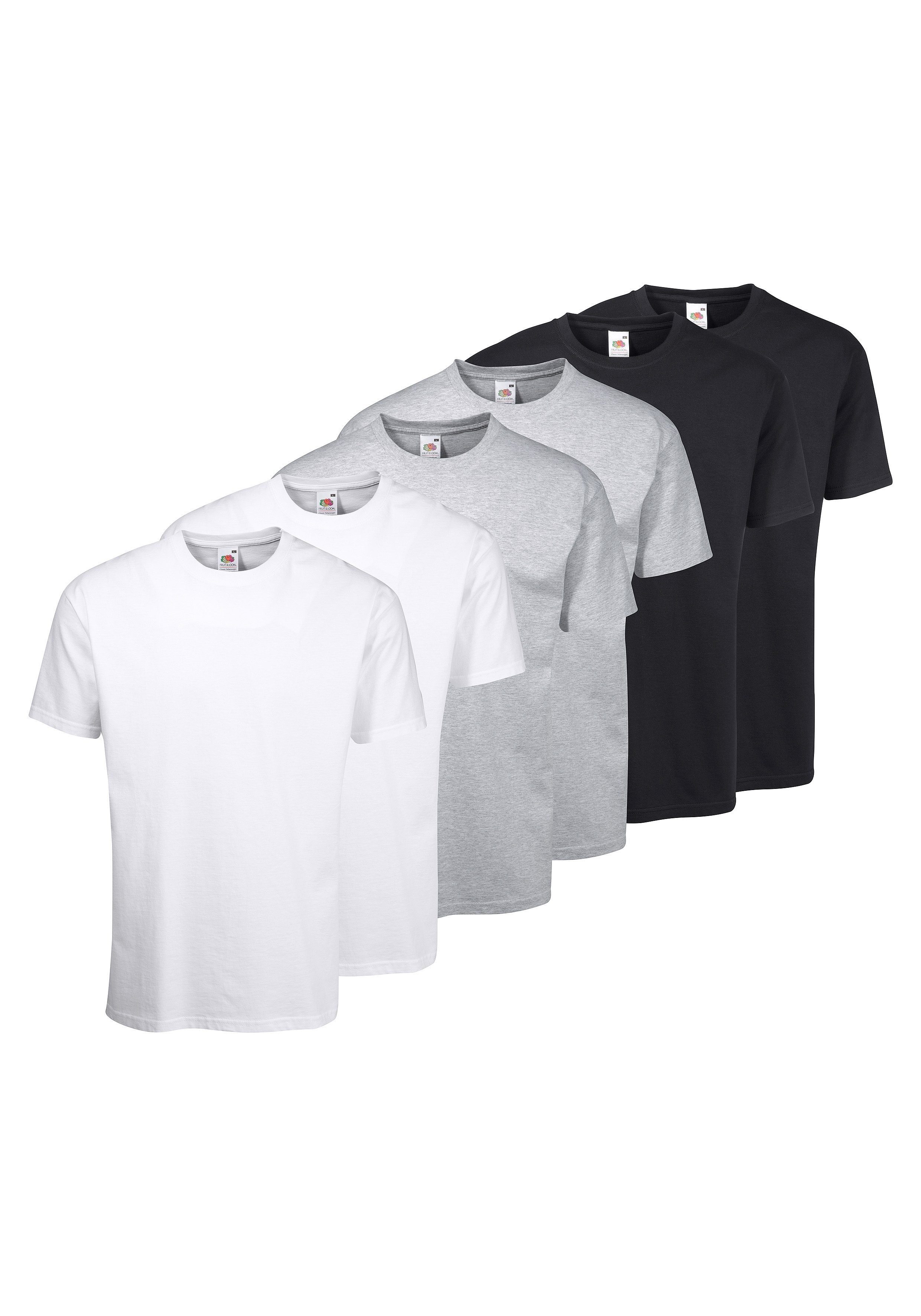 Fruit of the Loom T-Shirt, sechs günstig online kaufen