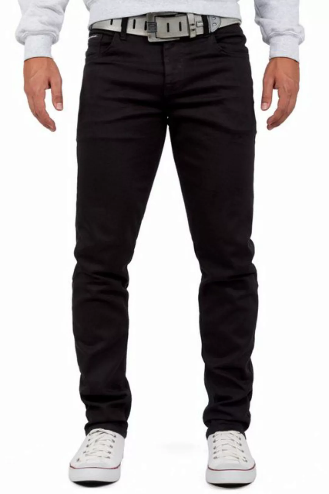 Cipo & Baxx Slim-fit-Jeans Casual Hose BA-CD533 Schwarz W31/L32 (1-tlg) mit günstig online kaufen