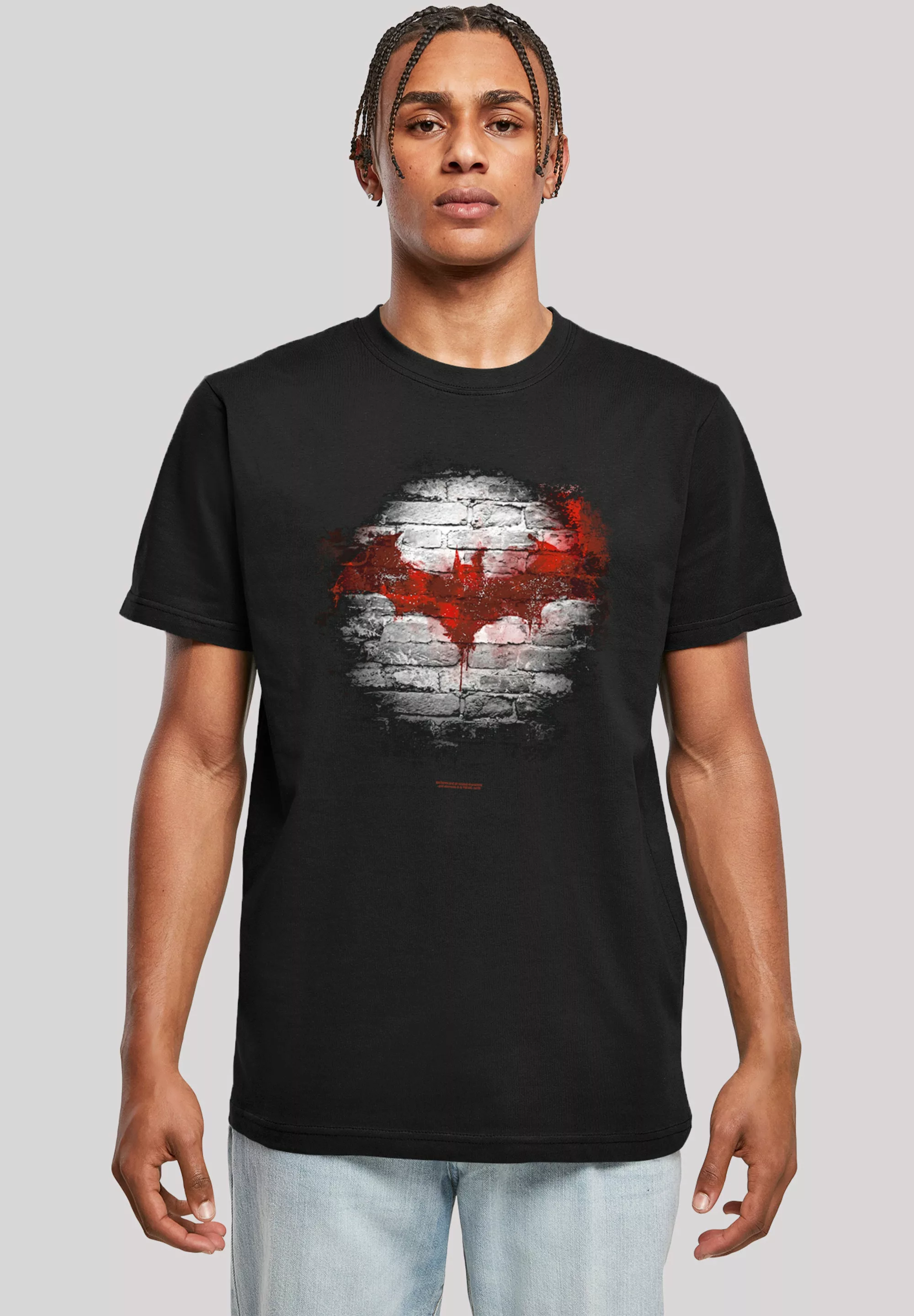 F4NT4STIC T-Shirt "Batman Logo Wall", Herren,Premium Merch,Regular-Fit,Basi günstig online kaufen