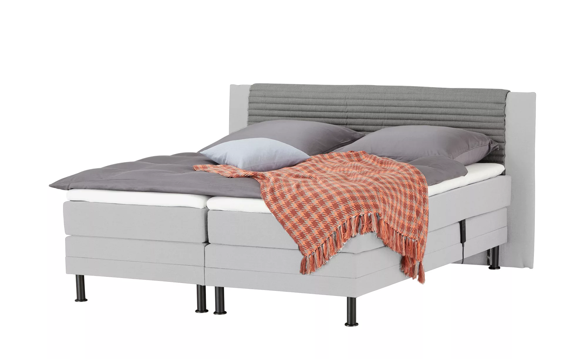 SKAGEN BEDS Motor-Boxspringbett  Synda ¦ grau ¦ Maße (cm): B: 220 H: 107 Be günstig online kaufen