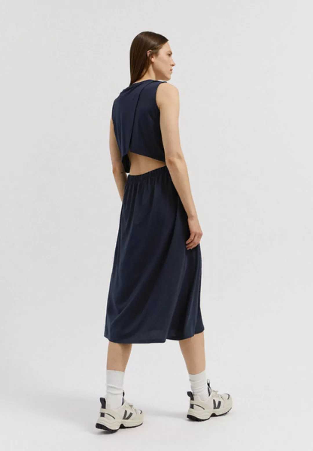 Laminaa - Damen Kleid Aus Tencel Lyocell Mix günstig online kaufen