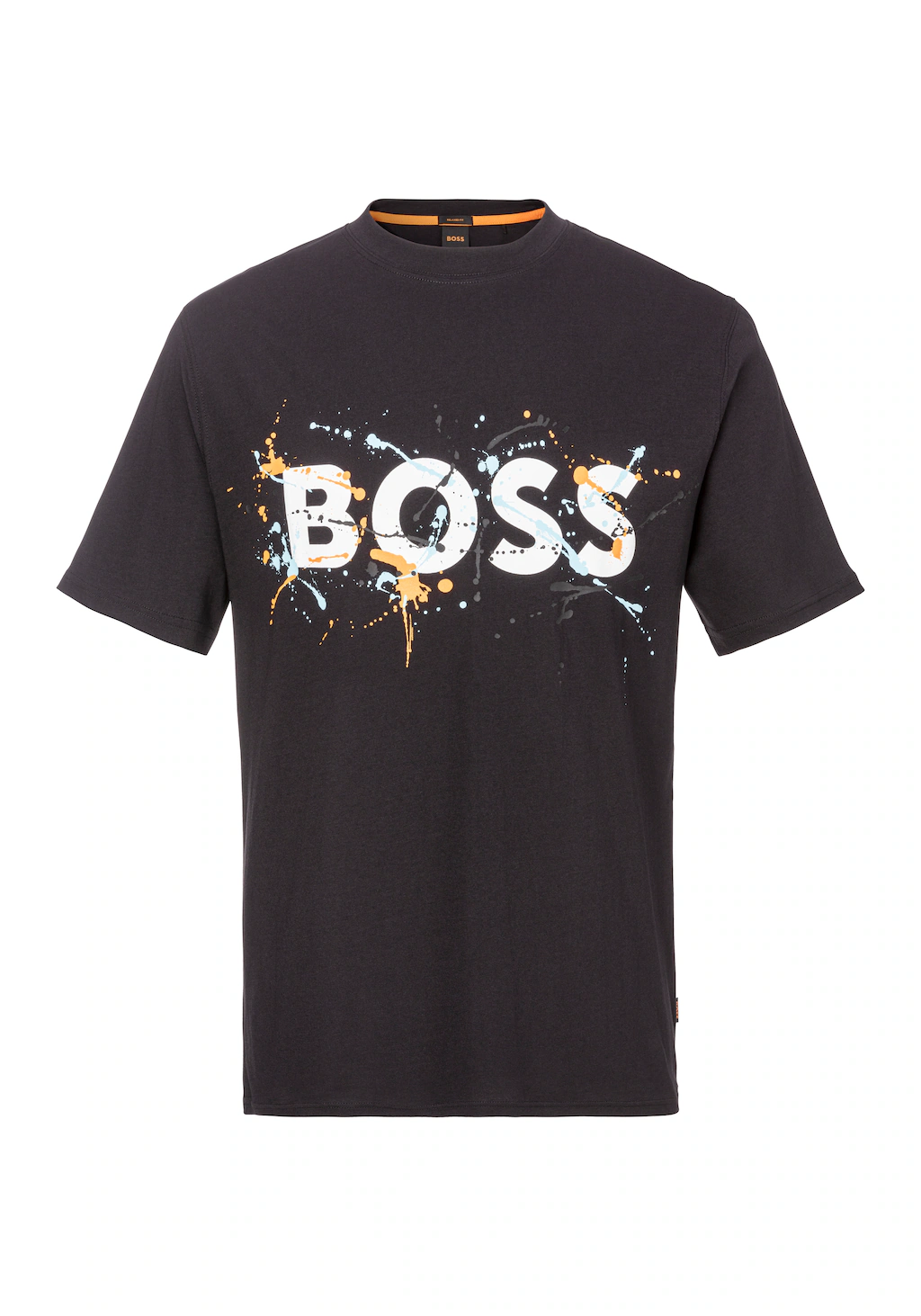 BOSS ORANGE T-Shirt, mit Label-Kontrastband innen am Rundhals günstig online kaufen