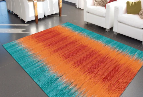 Arte Espina Teppich »Sunset 8070«, rechteckig, Handgemachter Wollteppich mi günstig online kaufen