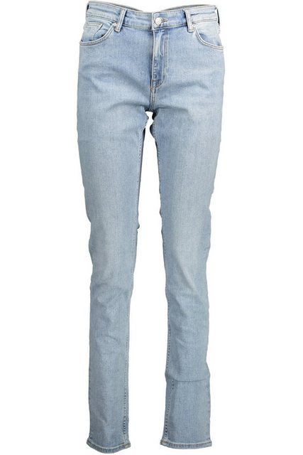 Gant 5-Pocket-Jeans Damen Slim Fit Jeans Blau aus Bio-Baumwolle - Verwasche günstig online kaufen