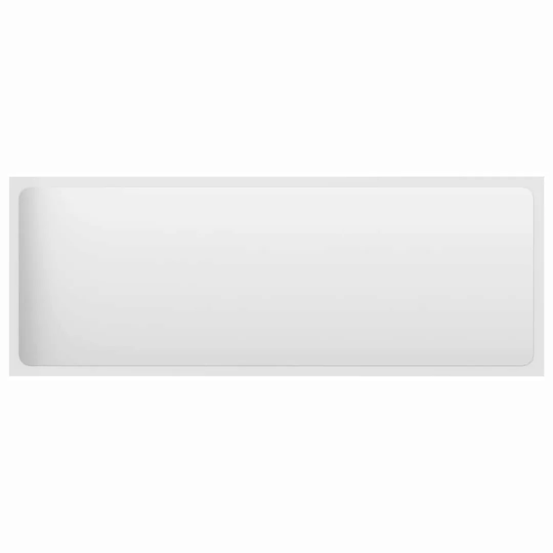 Badspiegel Hochglanz-weiß 100x1,5x37 Cm Spanplatte günstig online kaufen