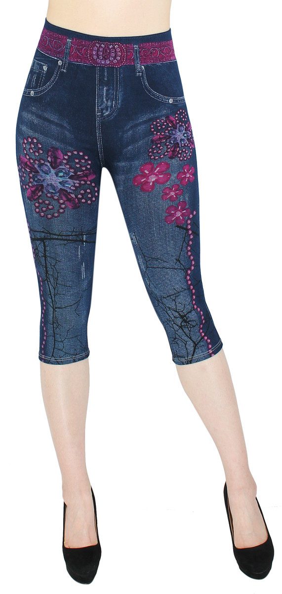 dy_mode 3/4-Leggings Damen Capri Jeggings High günstig online kaufen