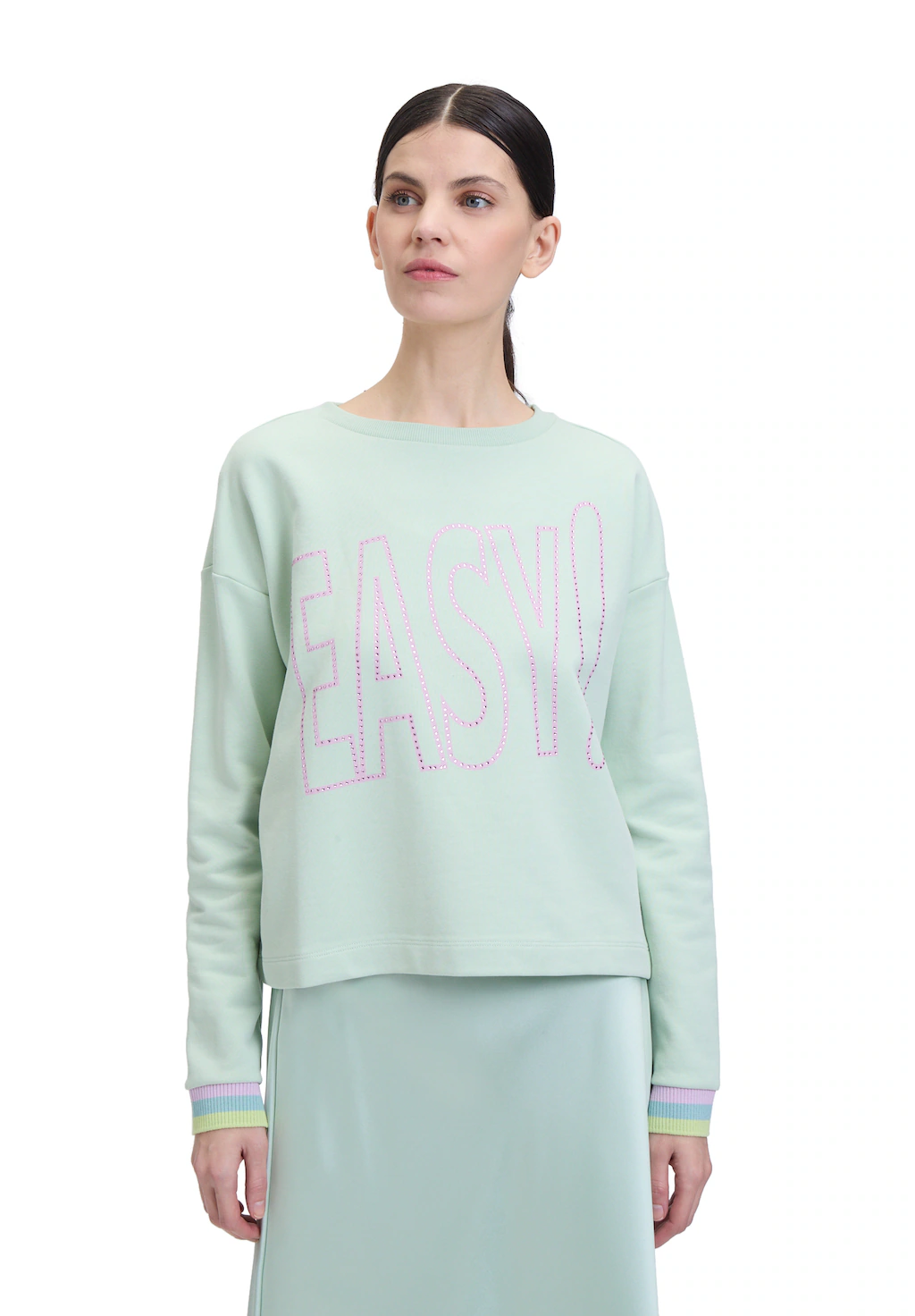 Cartoon Sweatshirt "Cartoon Damen Sweatshirt mit Rippbündchen", Hotfix günstig online kaufen