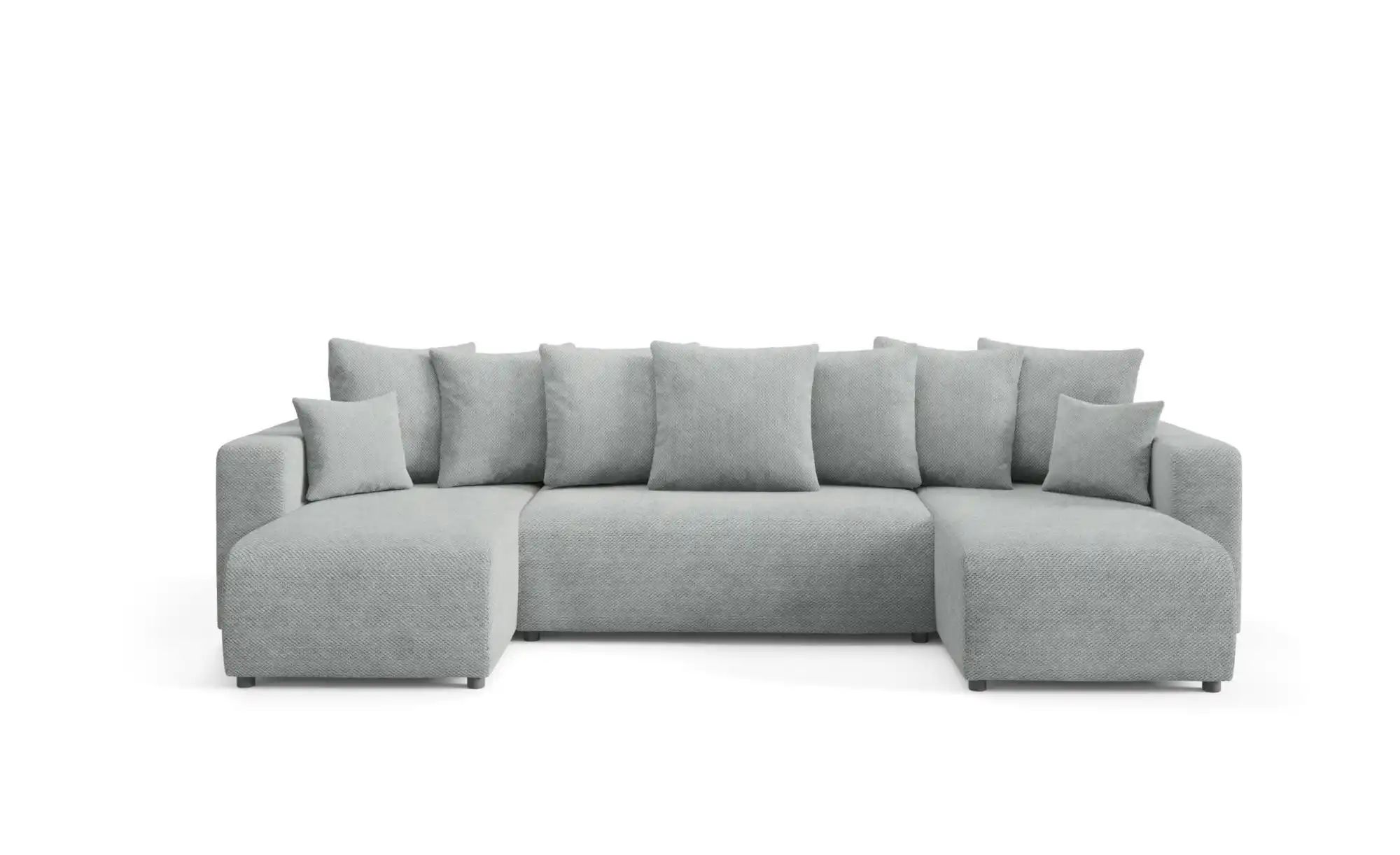 Wohnlandschaft EVORA U Beige   ¦ grau ¦ Maße (cm): B: 318 H: 88 Polstermöbe günstig online kaufen
