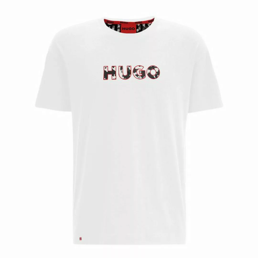HUGO T-Shirt Camo Logo T-Shirt mit Logoprint in Camouflage-Muster auf der V günstig online kaufen