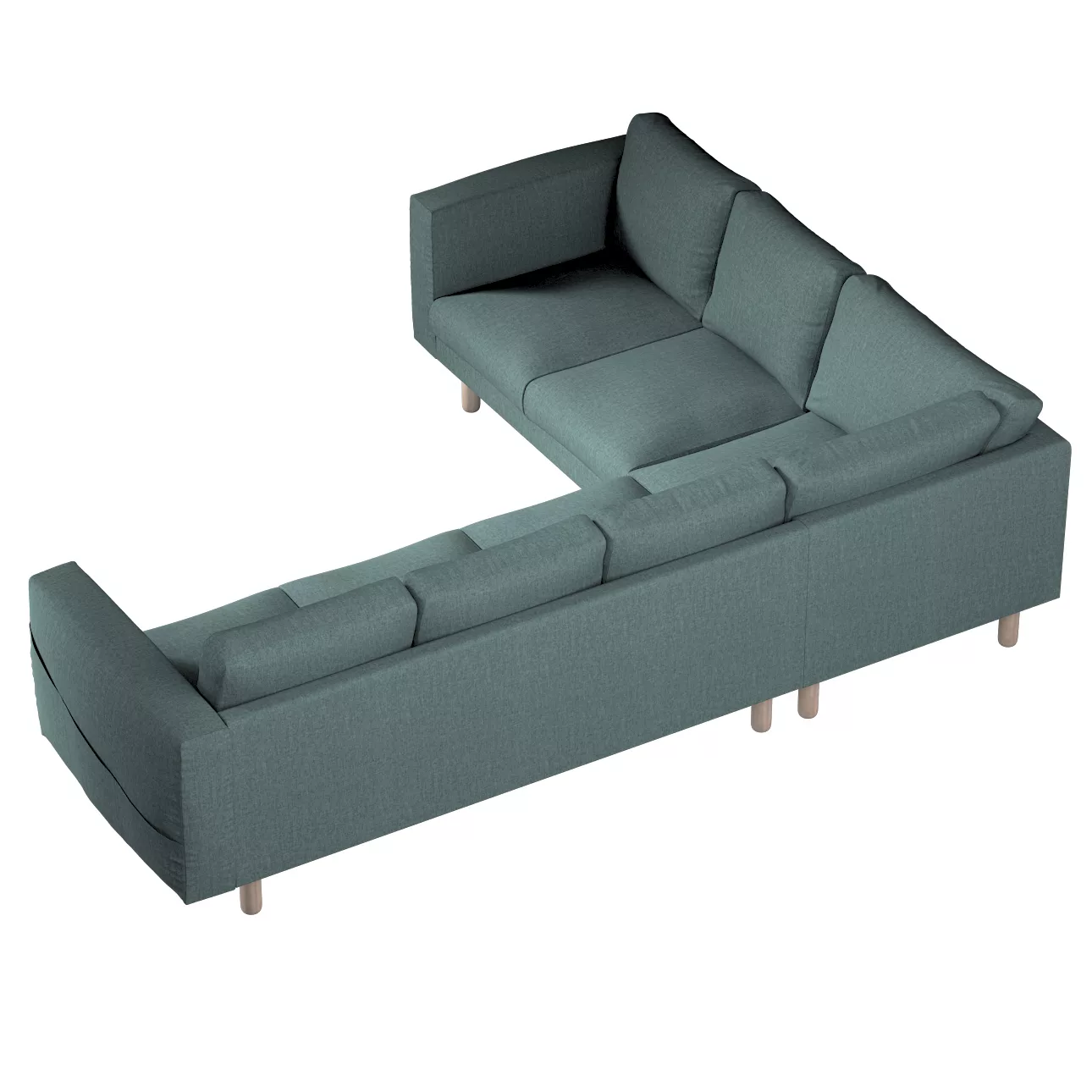 Bezug für Norsborg 5-Sitzer Ecksofa, grau- blau, Norsborg 5-Sitzer Ecksofab günstig online kaufen