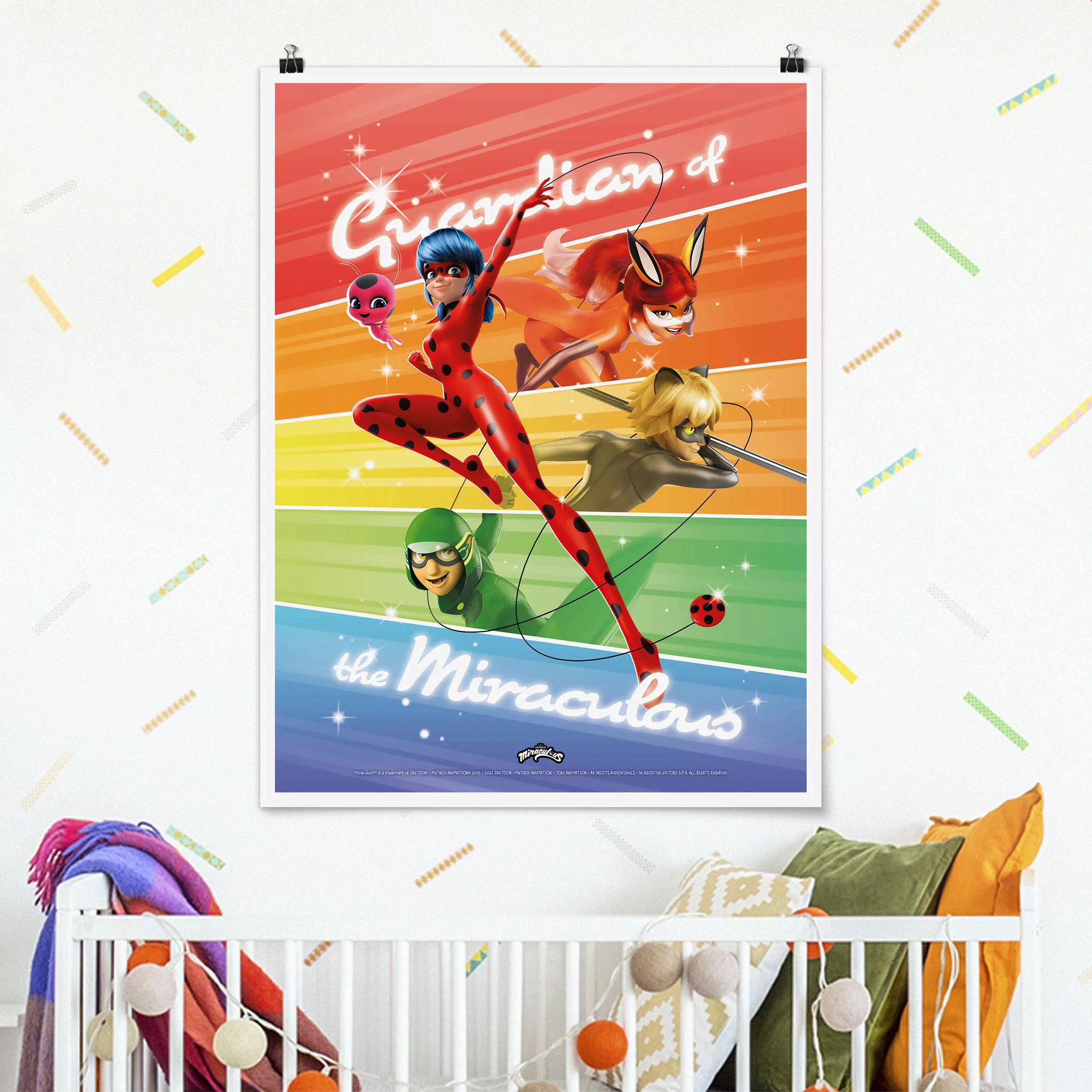 Poster Miraculous Vier Freunde günstig online kaufen