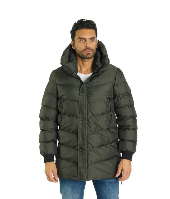 Denim Distriqt Winterjacke Herren Winter Pufferjacke Steppjacke Grün XXL günstig online kaufen