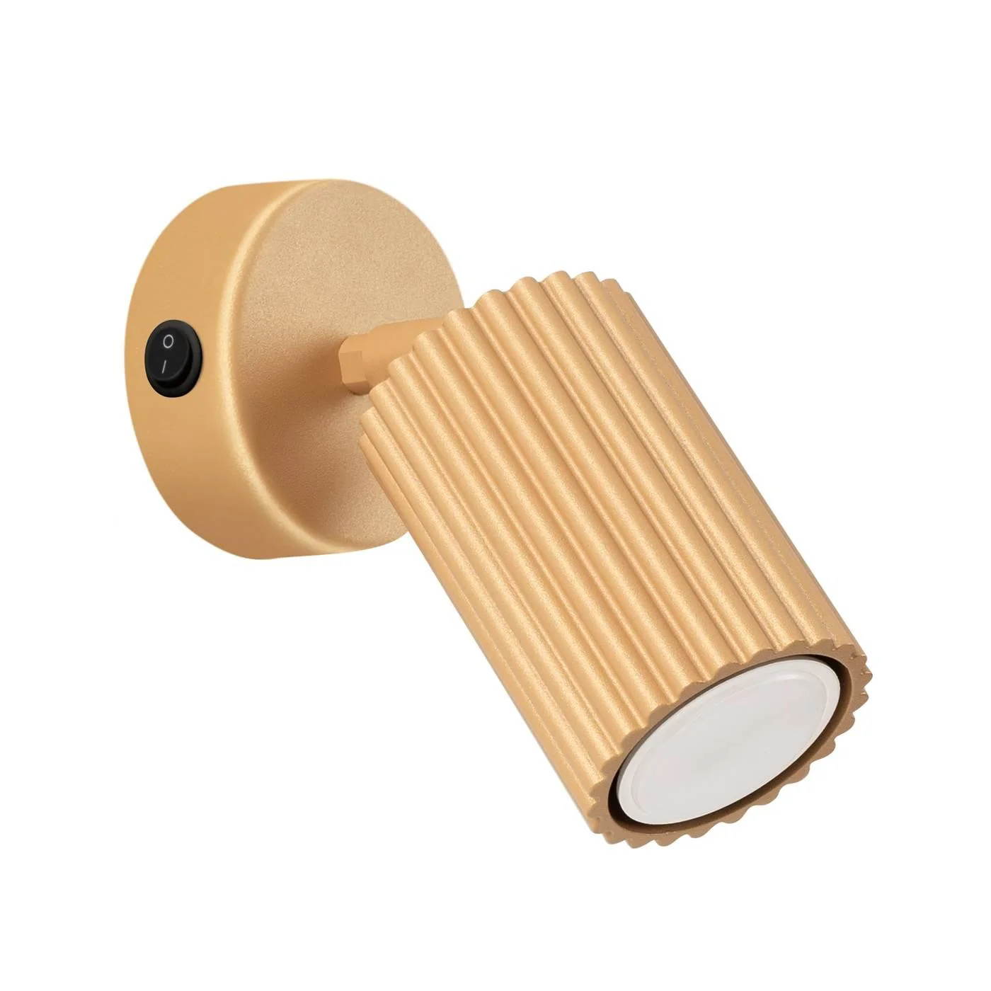 Wandstrahler Karbon, weiß, Ausladung 16 cm, Schalter, Alu günstig online kaufen