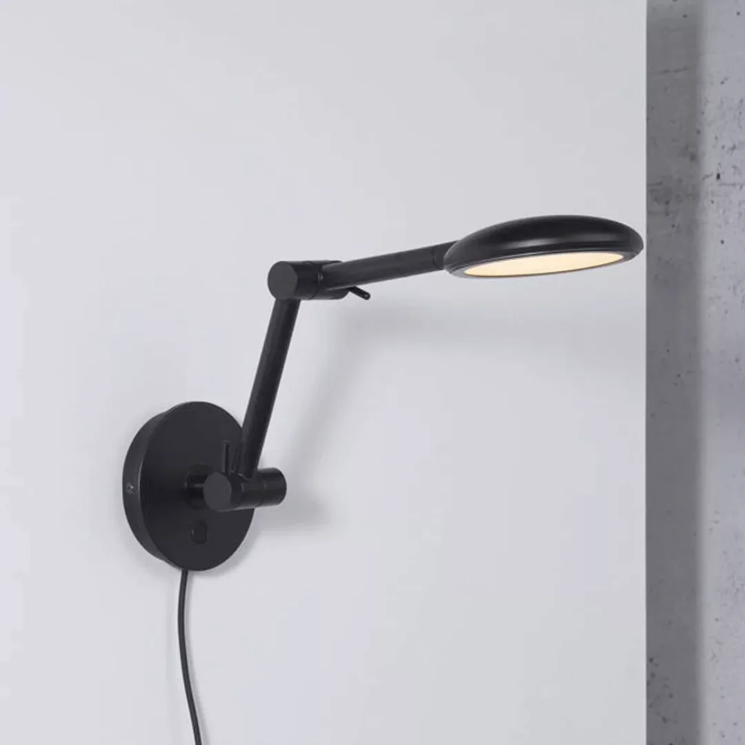 LED Wandleuchte Bend in Schwarz 5W 480lm günstig online kaufen