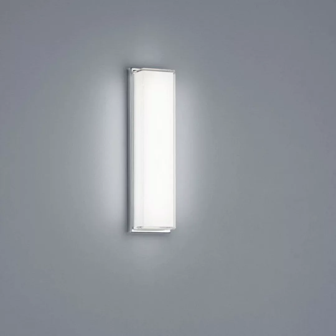 LED Wandleuchte Cosi in Transparent-satiniert und Chrom 10W 700lm günstig online kaufen