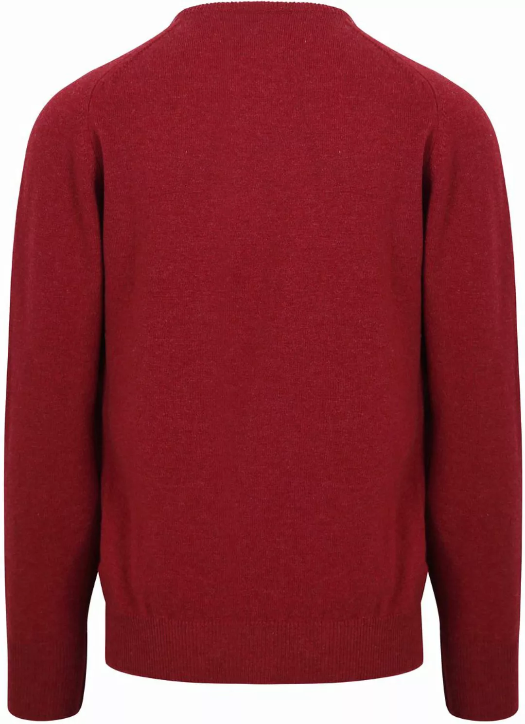 William Lockie  O-Auschnitt Pullover Lammwolle rot - Größe 3XL günstig online kaufen