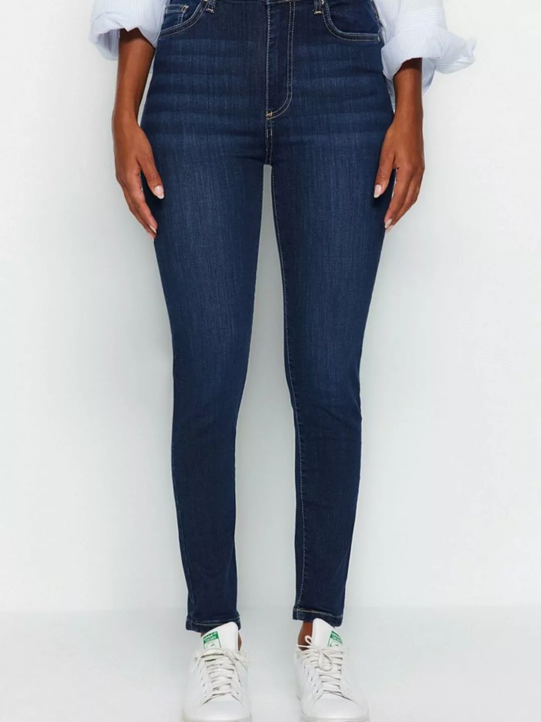 Trendyol 7/8-Jeans (1-tlg) Plain/ohne Details günstig online kaufen