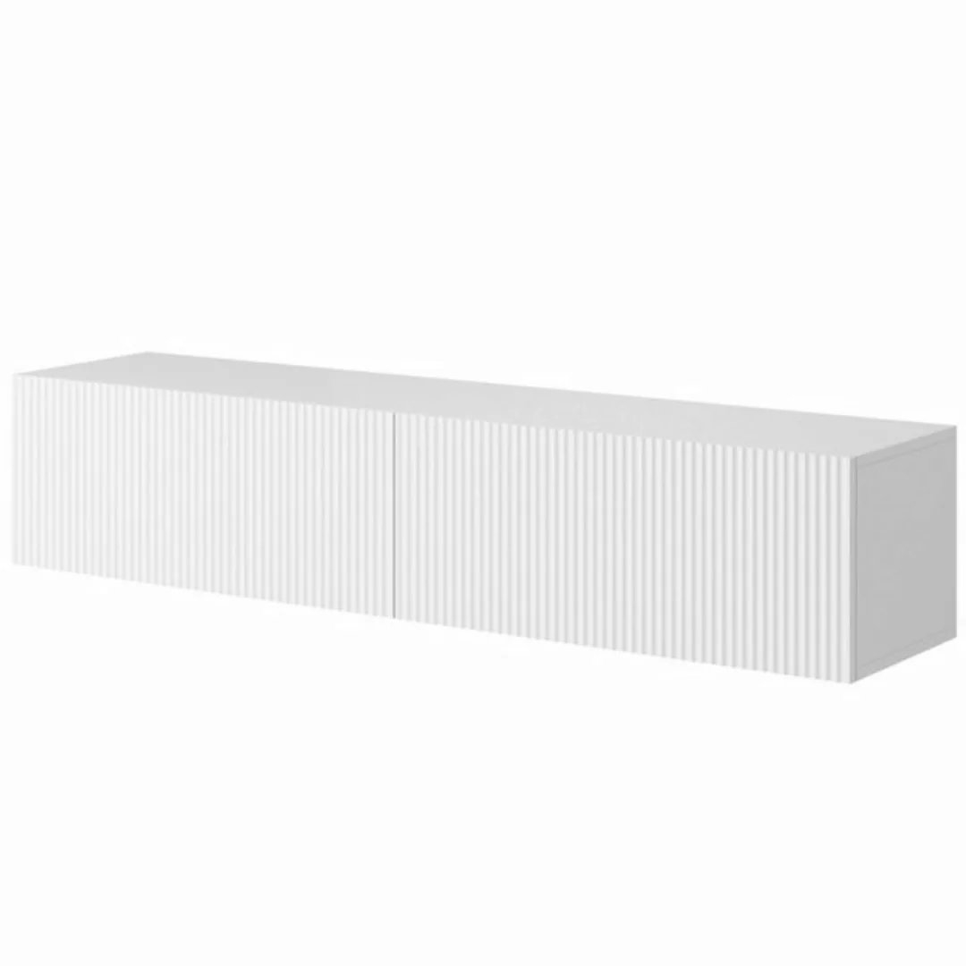 Selsey TV-Schrank VELDIO mit 2 geriffelten MDF-Türen, grifflos, 140 x 30 x günstig online kaufen