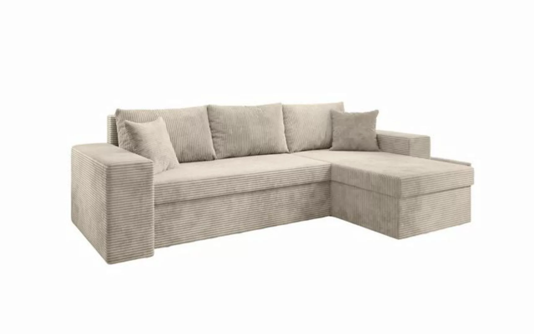 Luxusbetten24 Schlafsofa Designer Sofa Denver, mit Stauraum und Schlaffunkt günstig online kaufen